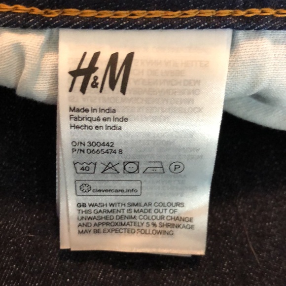 &DENIM size 8 Dark Blue Stretchy Denim Skirt $69 NEW - Picture 12 of 16